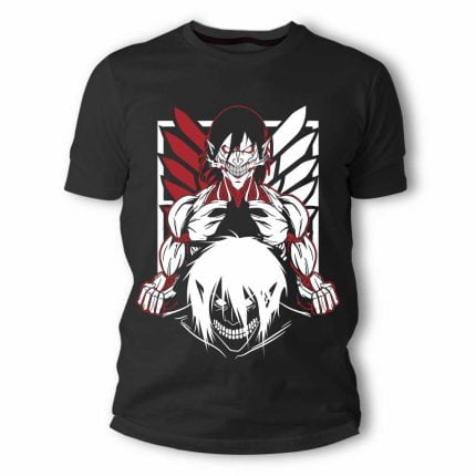 Attack on Titan Anime Άνιμε Μπλουζάκι T-shirt TS30048 Frisky