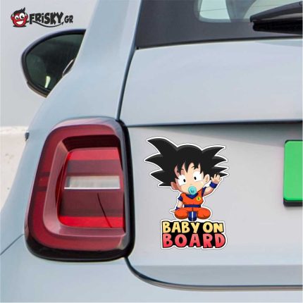 Σήμα Baby on Board με Αυτοκόλλητο Dragon Ball ST001