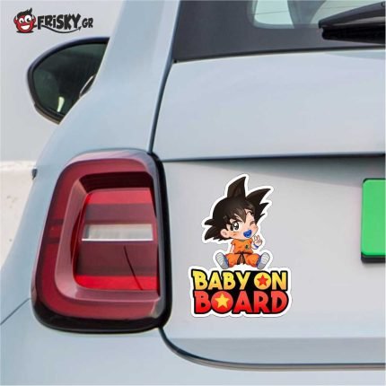 Σήμα Baby on Board με Αυτοκόλλητο Dragon Ball ST002