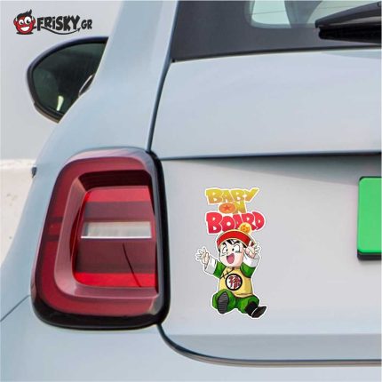 Σήμα Baby on Board με Αυτοκόλλητο Dragon Ball ST007